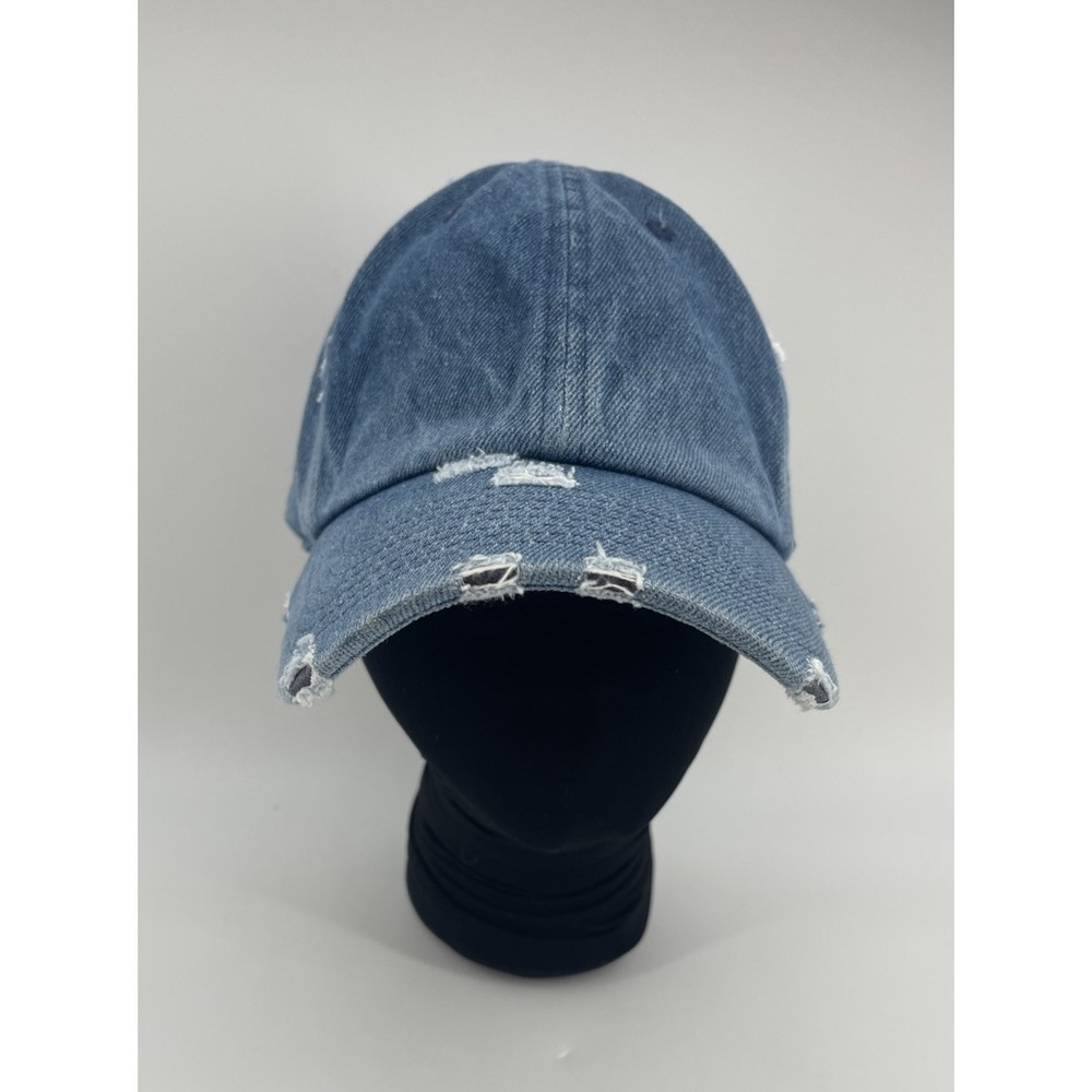 KBETHOS Vintage Distressed Denim Dad Hat Blue Adjustable Cotton Cap Unisex